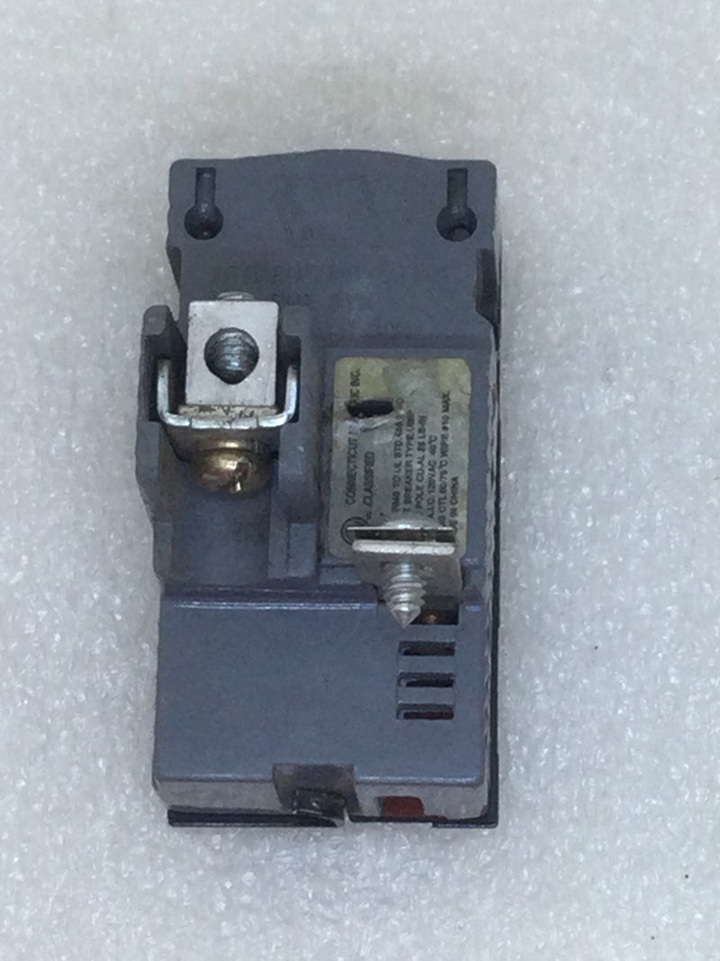 Connecticut Electric/Pushmatic UBIP-115 15 Amp 1 Pole 120 VAV Circuit Breaker