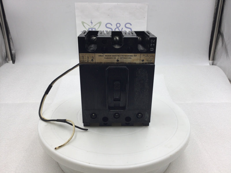 Siemens/ITE EF3A005 5 Amp 3 Pole 600V EF Frame Circuit Breaker w/Shunt Trip