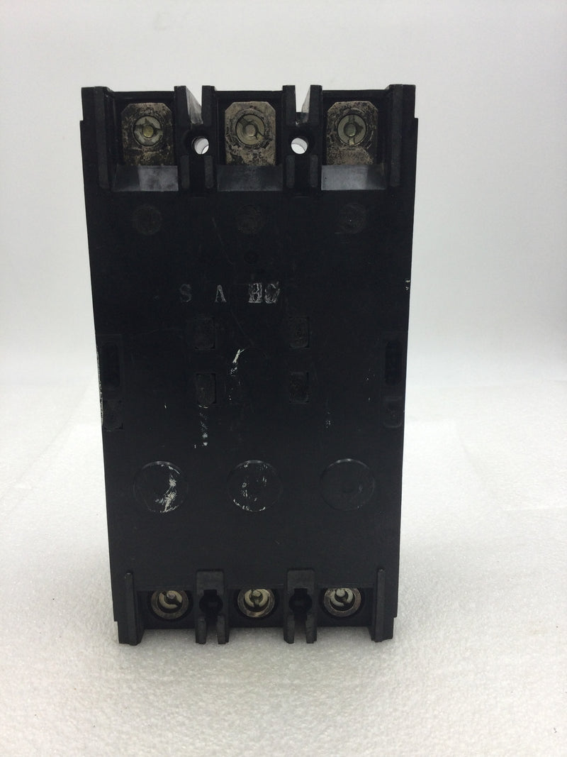 Westinghouse JA3090 90 Amp JA Frame 3 Pole 600 VAC Circuit Breaker with Adjustable Trip