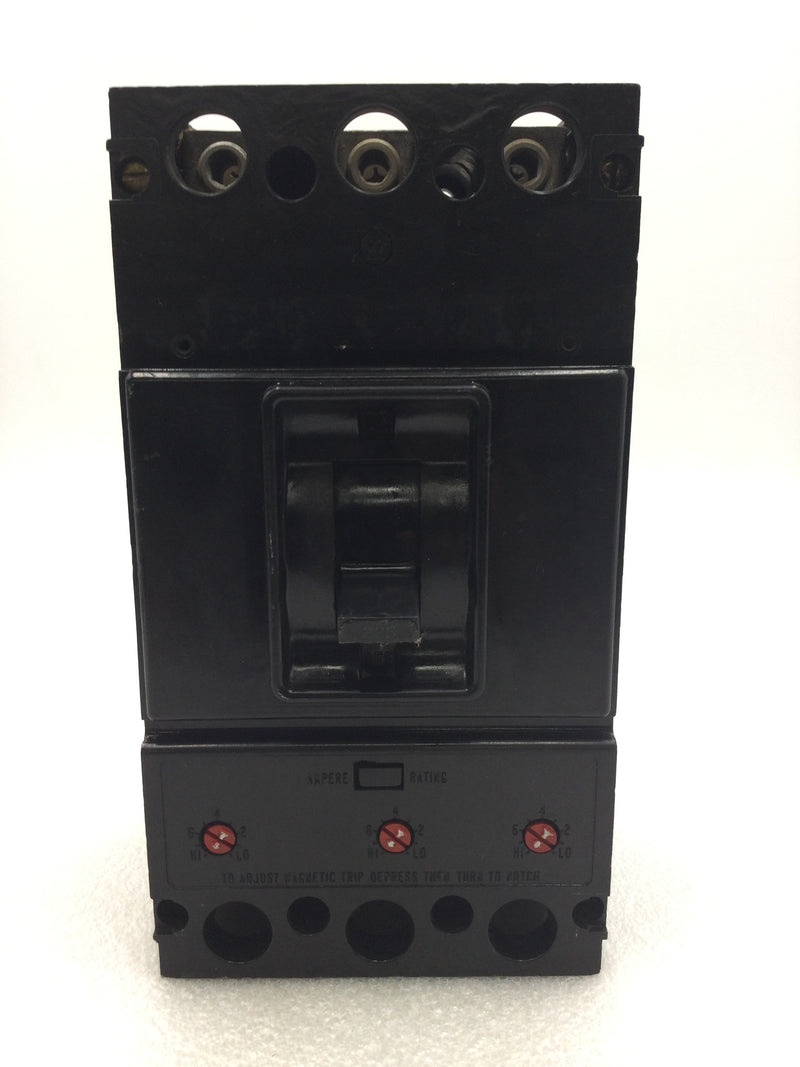 Westinghouse JA3225W 225 Amp 3 Pole 600 VAC Circuit Breaker