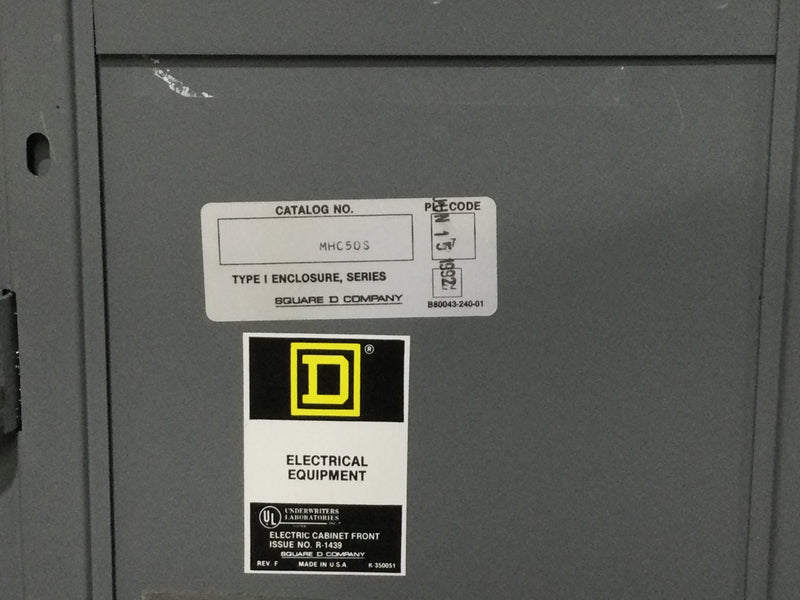 Square D NQOD442L225 225 Amp 3 Phase 4 Wire Series E2 MH50F Panelboard 50"x 20" w/Q2L3225 Circuit Breaker