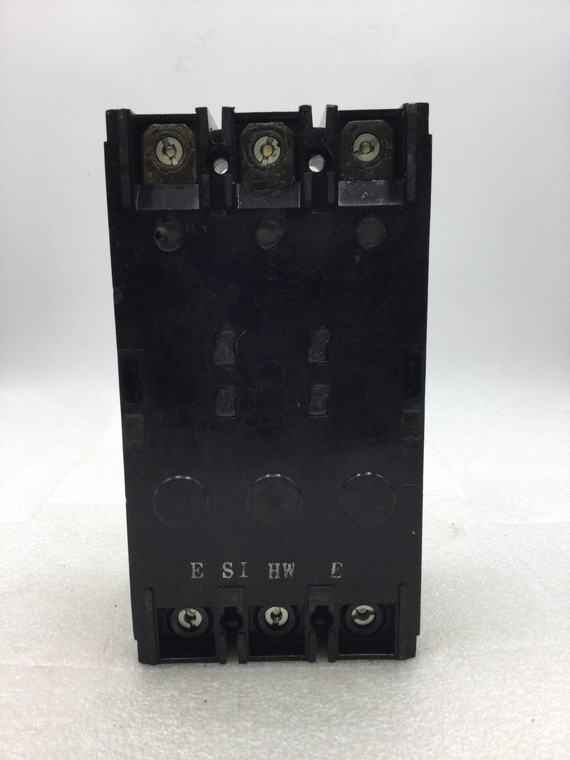 Westinghouse JA3100 225 Amp JA Frame 3 Pole 600 VAC Circuit Breaker with 100 Amp Trip