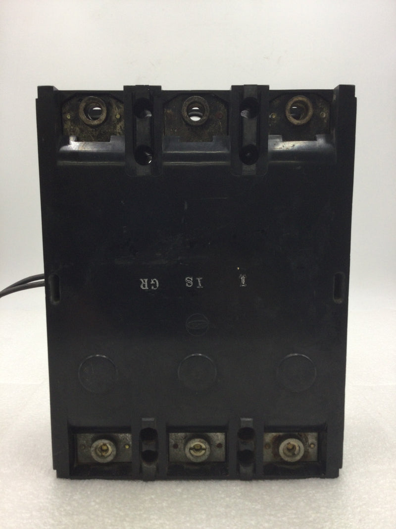 Westinghouse 49E-8193 3 Pole 400 Amp 600 VAC Circuit Breaker with 175 Amp Trip with Shunt Trip