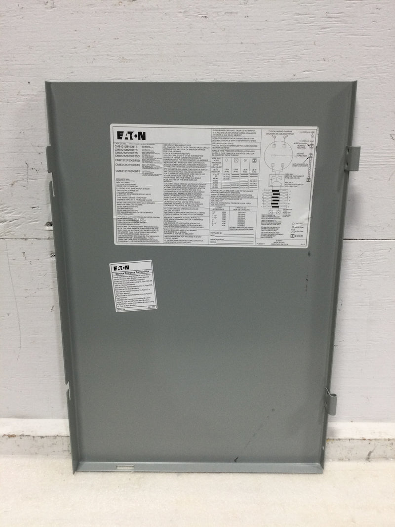 Eaton Cutler Hammer CMB1212P200BTS 200 Amp 120/240v Panel Door Cover Nema3r 21" x 14 1/4"