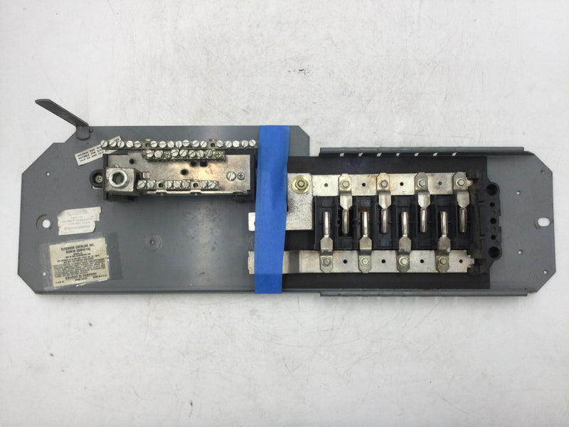 Square D QON16-30MW150 150 Amp 8 Space 16 Circuit Guts Only 6" x 21"