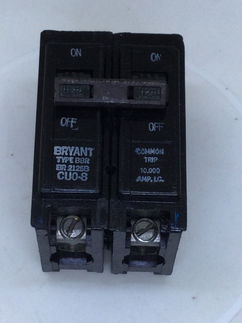 Bryant BR2125B 125 Amp 2 Pole 120/240 VAC Type BBR Circuit Breaker