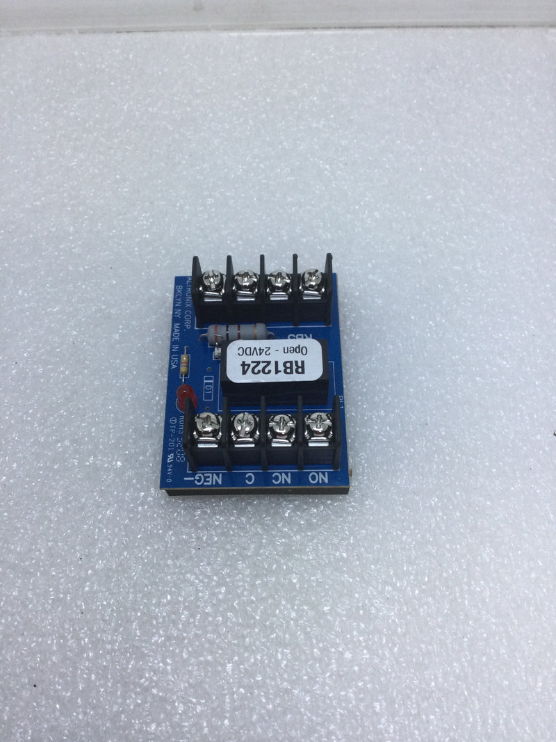 Altronix RB1224 Low Voltage Relay Module 12/24 VDC 75 MA DPDT