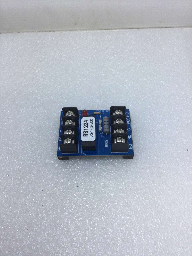 Altronix RB1224 Low Voltage Relay Module 12/24 VDC 75 MA DPDT