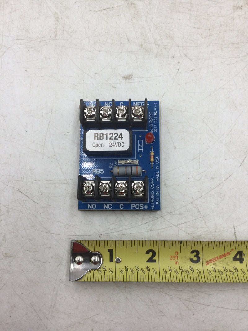 Altronix RB1224 Low Voltage Relay Module 12/24 VDC 75 MA DPDT