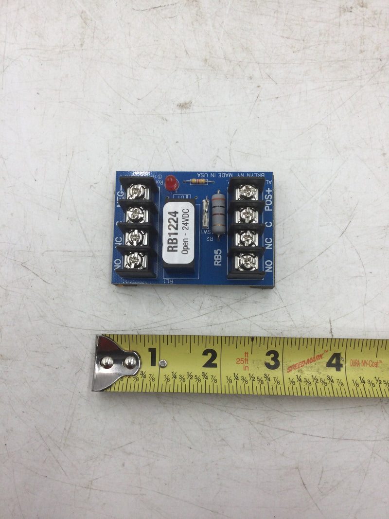 Altronix RB1224 Low Voltage Relay Module 12/24 VDC 75 MA DPDT