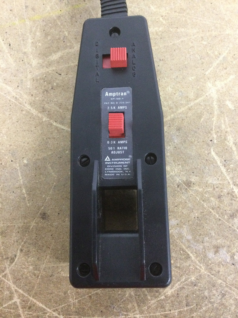 Amprobe Amptran CT-50-1 High Current Transformer in Carrying Case Range 0/5000 AC Amperes 60/50 Hz