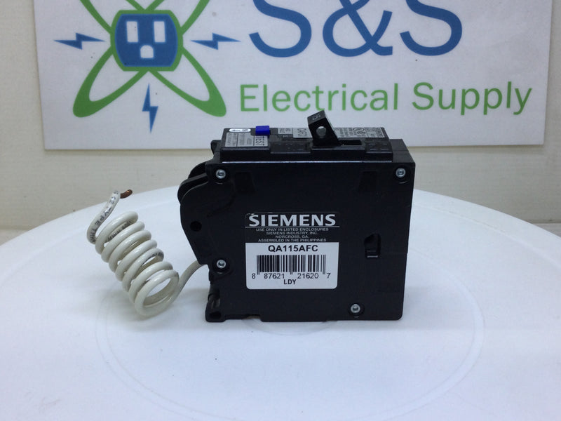 Siemens QA115AFC 15 Amp 1 Pole 120V CAFCI Arc Fault Circuit Breaker