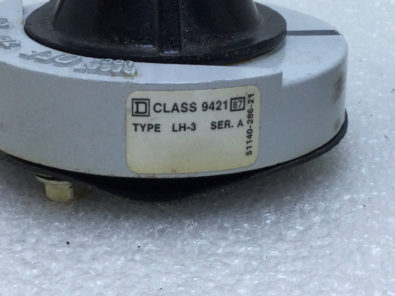 Square D Class 9421 Type LF-1 Ser. A Circuit Breaker Operating Mechanism Handle Included Class 9421 LH-3 Ser. A