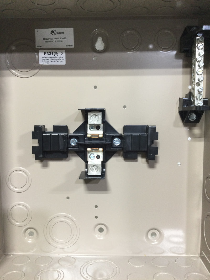 Eaton Cutler Hammer Series CH4L125SP 125 Amp 4 Space 8 Circuit Indoor Mail Lug Load Center