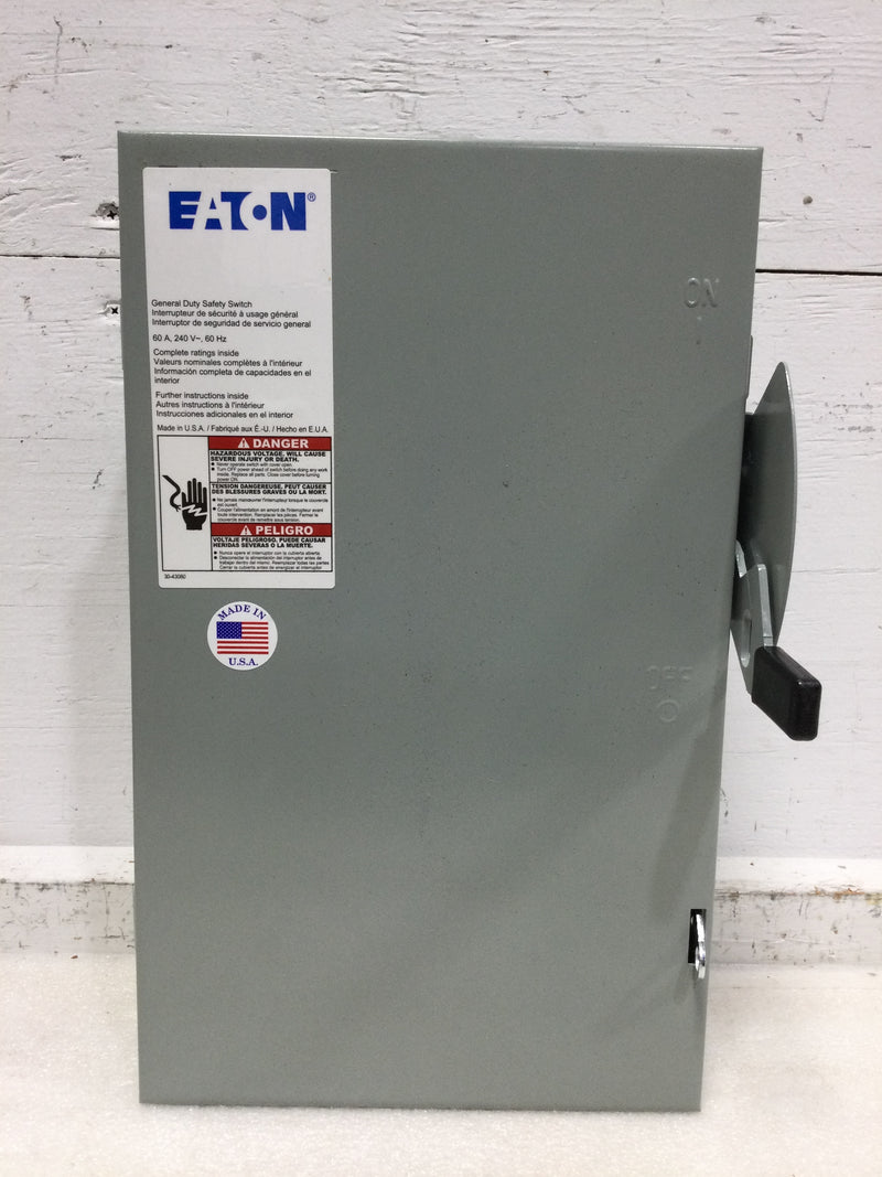 Eaton DG222UGB 60 Amp non-fusible safety switch