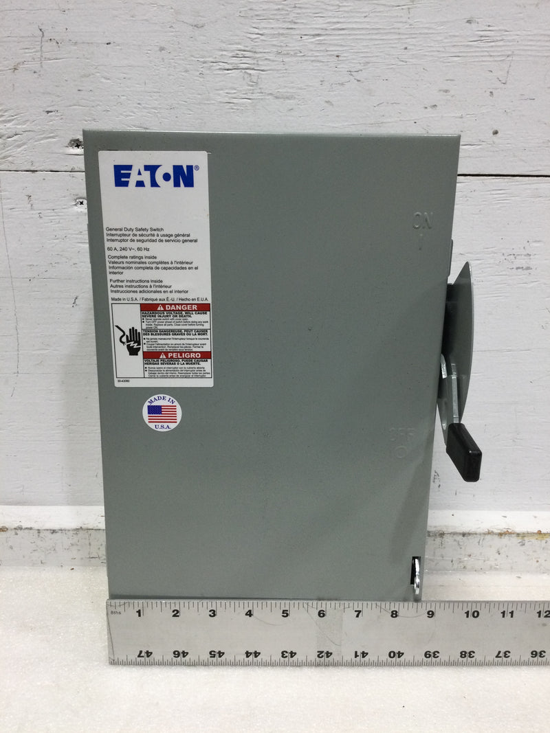 Eaton DG222UGB 60 Amp non-fusible safety switch