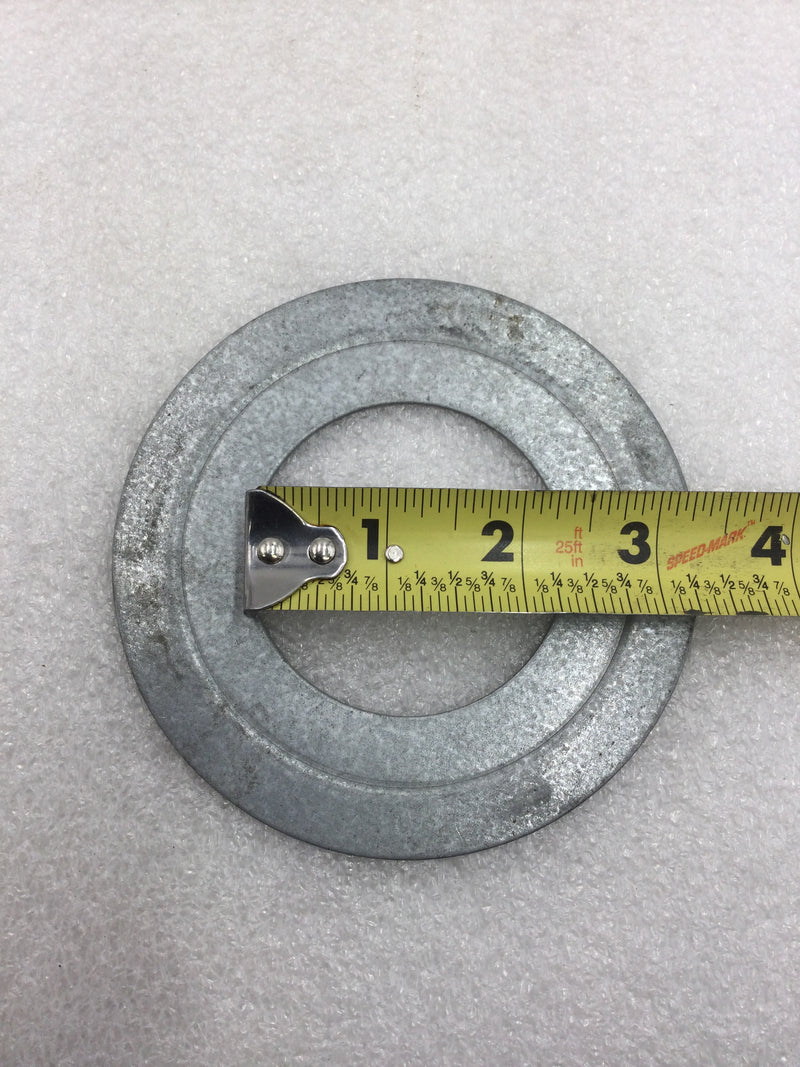 (Lot of 2) 4" to 2" Galvanized Steel Conduit Reducing Washer (Washers)