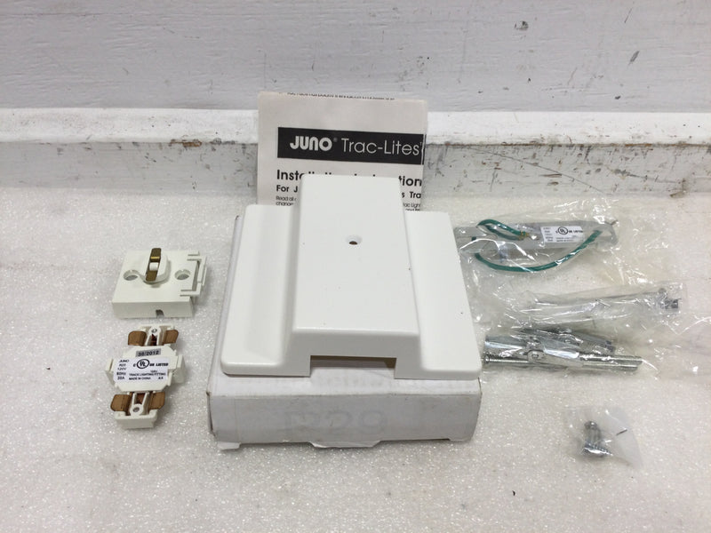 Juno Trac-Lites R29 floating electrical feed 4.5"W x 4.5"D White