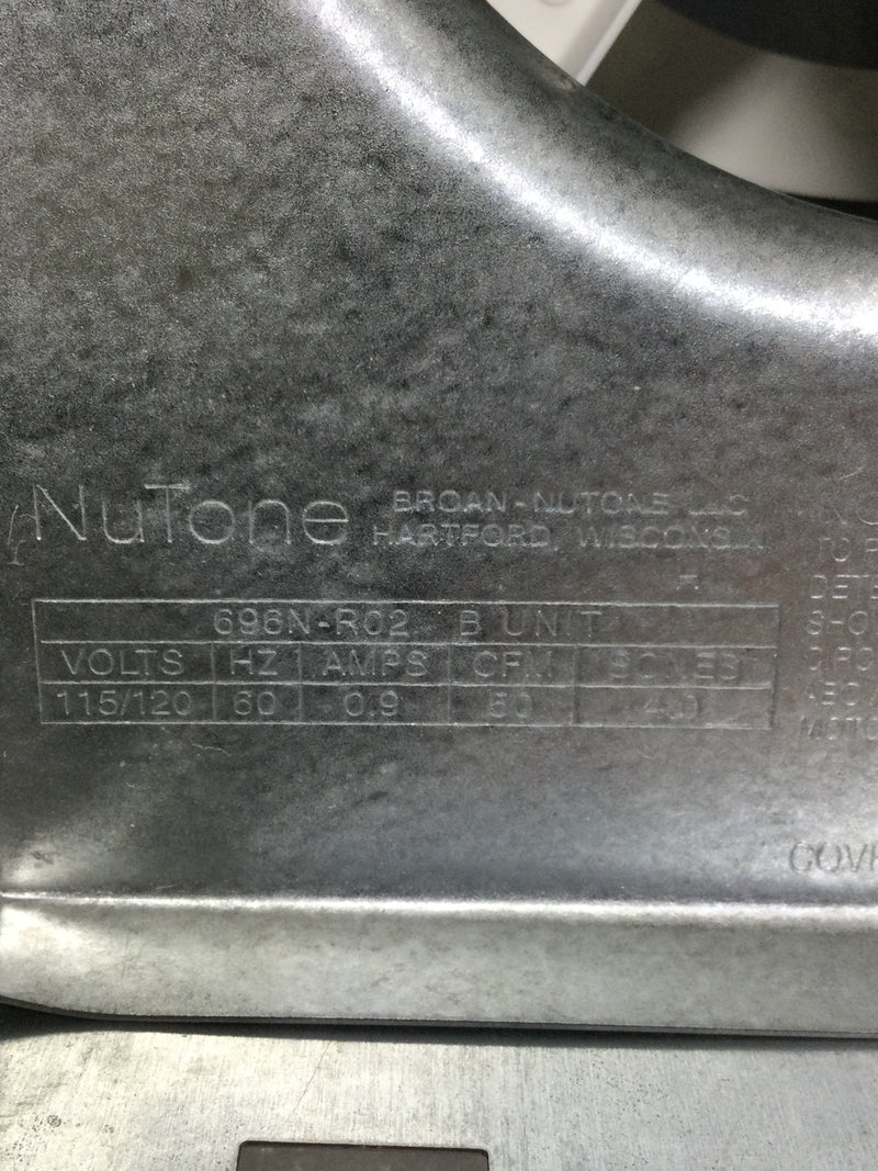 Nutone 695-R02 B Unit bathroom exhaust fan motor assembly