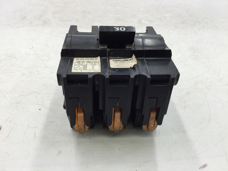 FPE Federal Pacific, Challenger, Delta NA330 30 Amp 3 Pole 240 Volt Circuit Breaker. Delta NA330 2 Pole, 120/240v Circuit Breaker