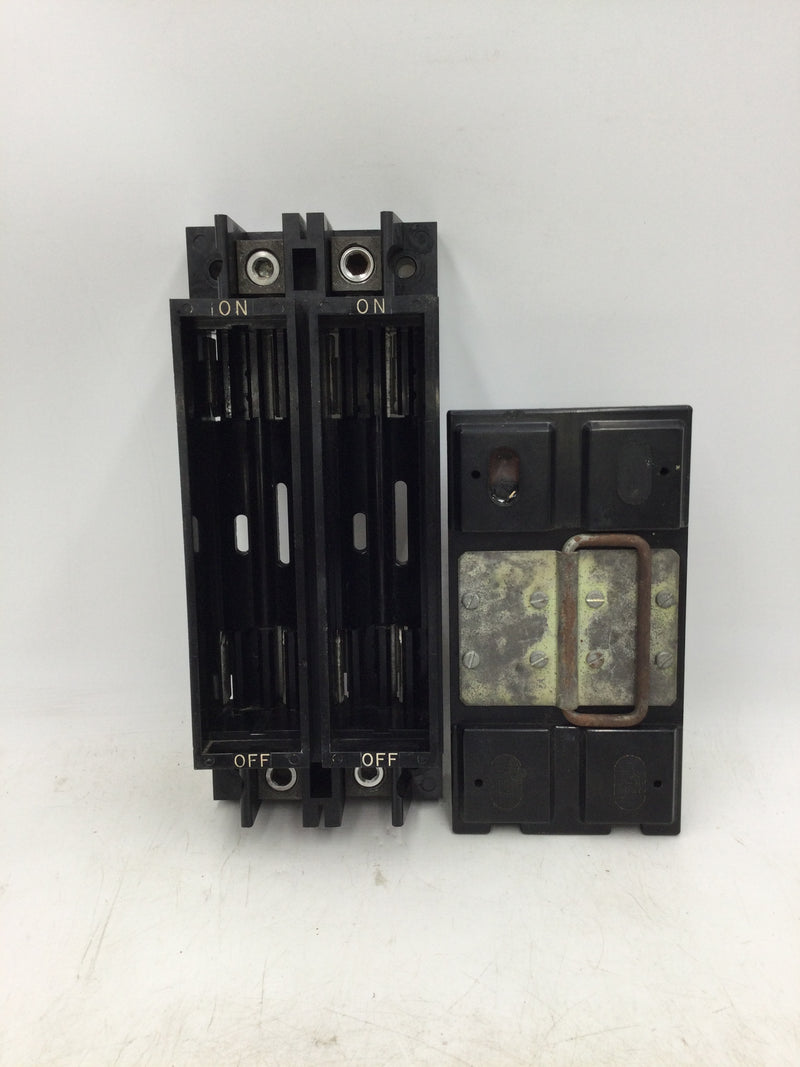 Square D N-224785 Fuse Pullout Holder 200 Amp w/ Q-224780 Fuse Block Holder