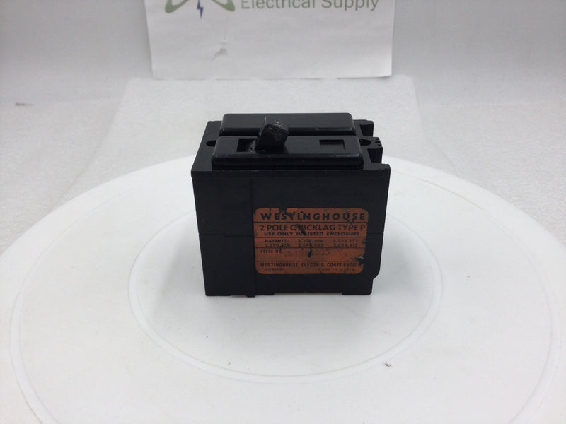 Westinghouse QNPL2015 15 Amp 2 Pole 120/240v 2 Pole Circuit Breaker