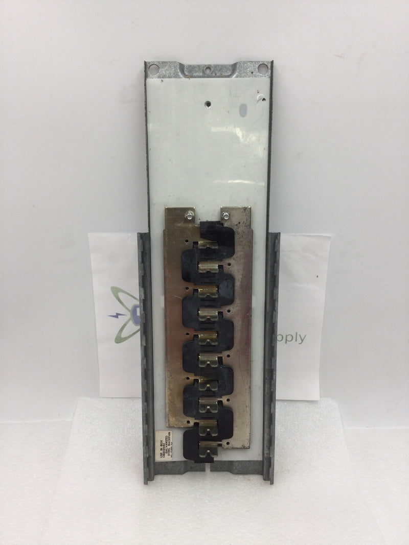 Eaton/Challenger CB202040 200 Amp 10 Space/40 Circuit 120/240VAC Load Center Guts Only 6" X 17.5"