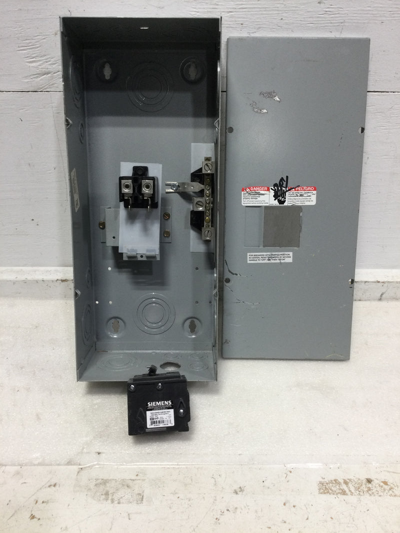 Siemens Indoor Load Center E0204ML1125SCU 125Amps Max 120/240V with 30 amp breaker