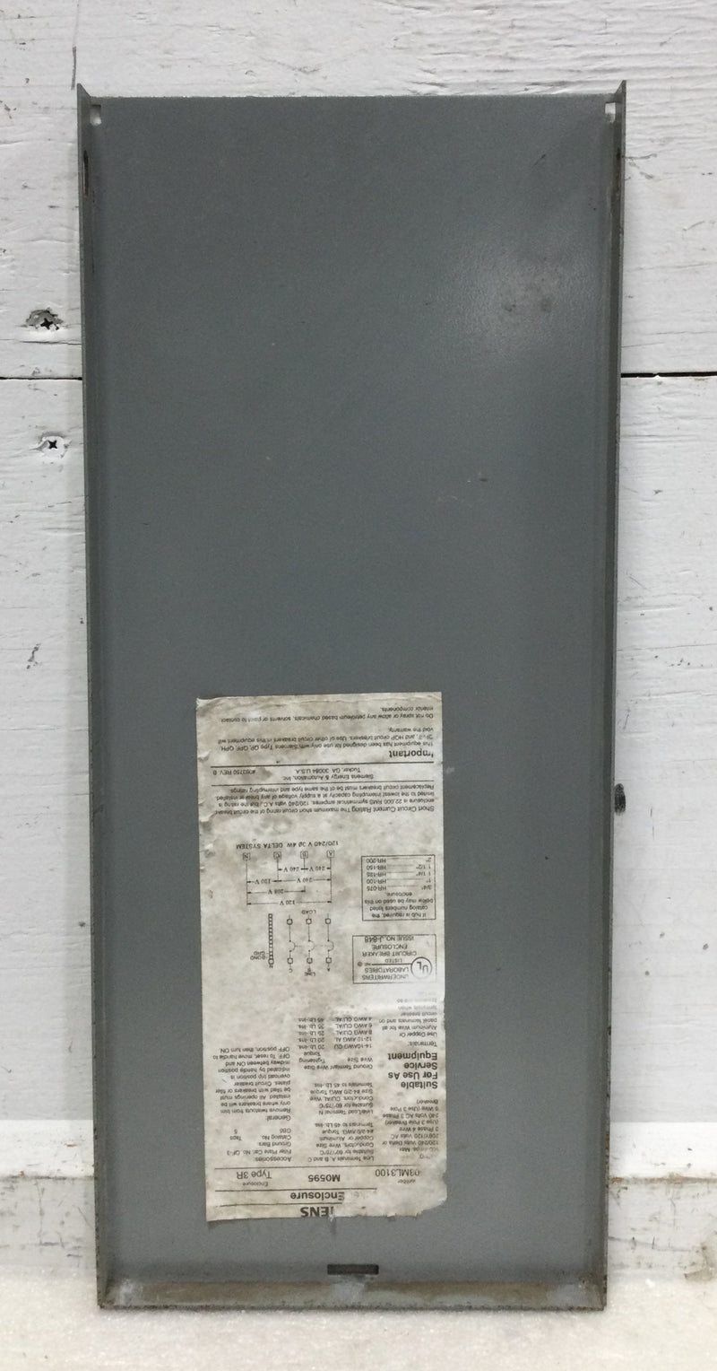 Siemens W0303ML3100 Panel Cover/Door Only 100 Amp 120/240V Nema 3R 17" x 7 3/8"