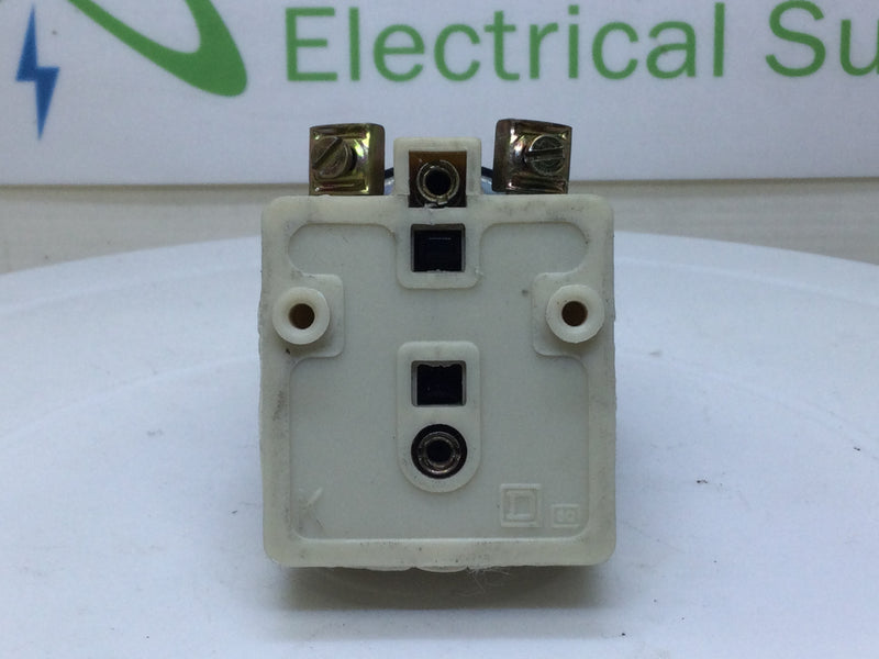 Square-D Class 9001 Type KM-38 Series G Pilot Light Module - Green Light