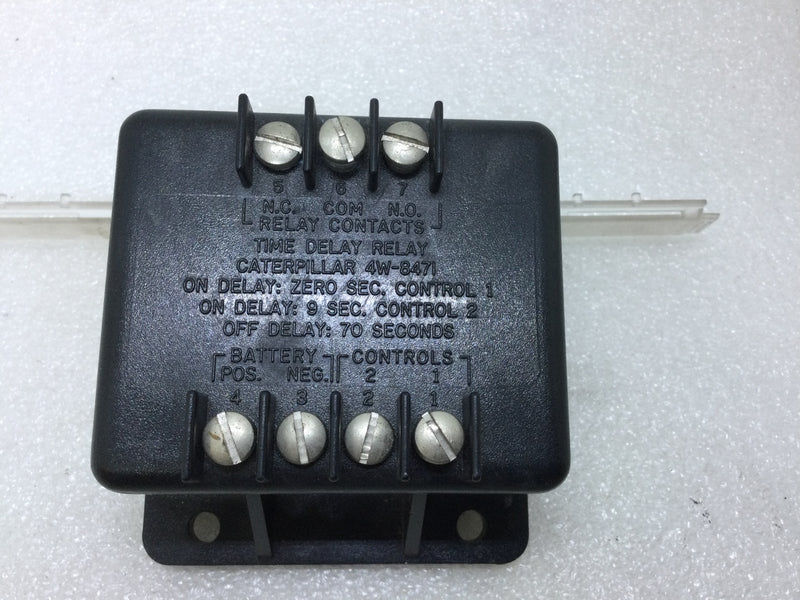 Caterpillar 4W-8471 Time Delay Relay 1NC 1NO Relay