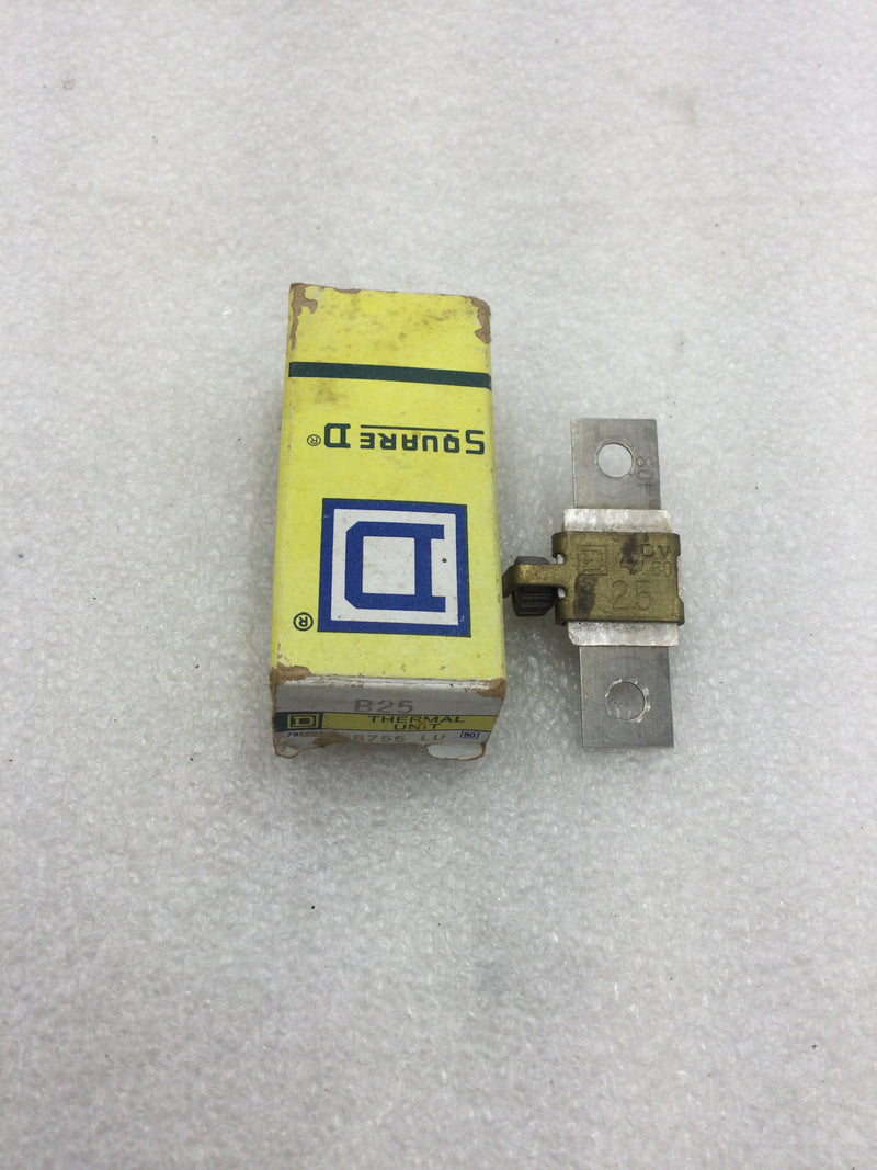 Square D B25 Overload Relay Thermal Unit