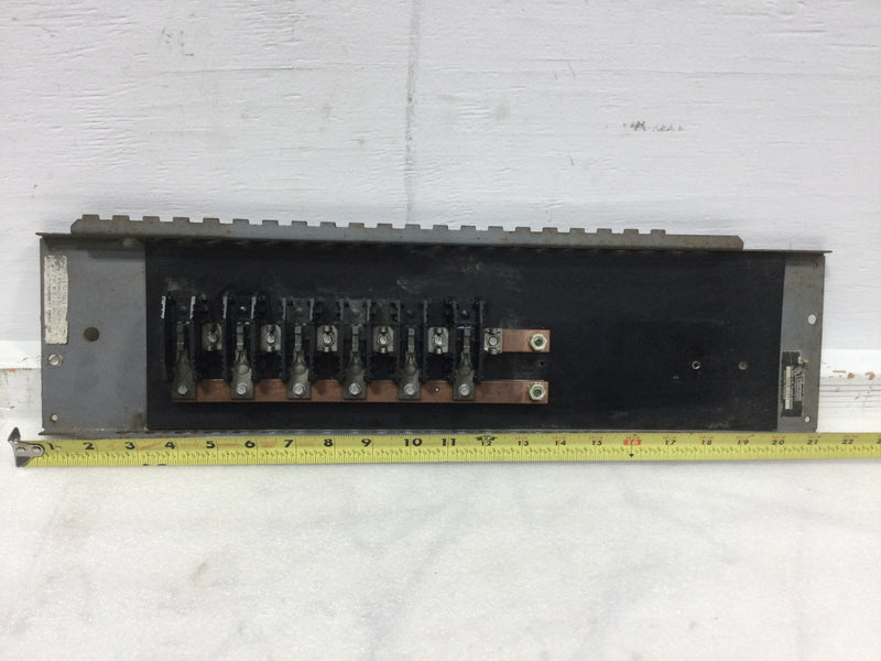 Eaton/Cutler Hammer 200 Amp 12 Space/24 Circuit Load Center Copper Buss Guts Only 6" X 21.5"