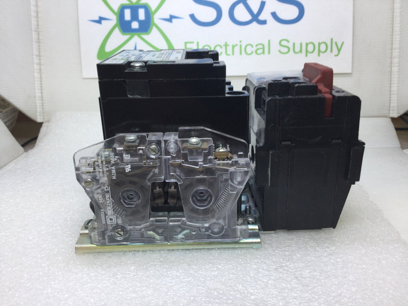 Square D 8536SBO2H308S Nema Size 0 3 Pole Contactor