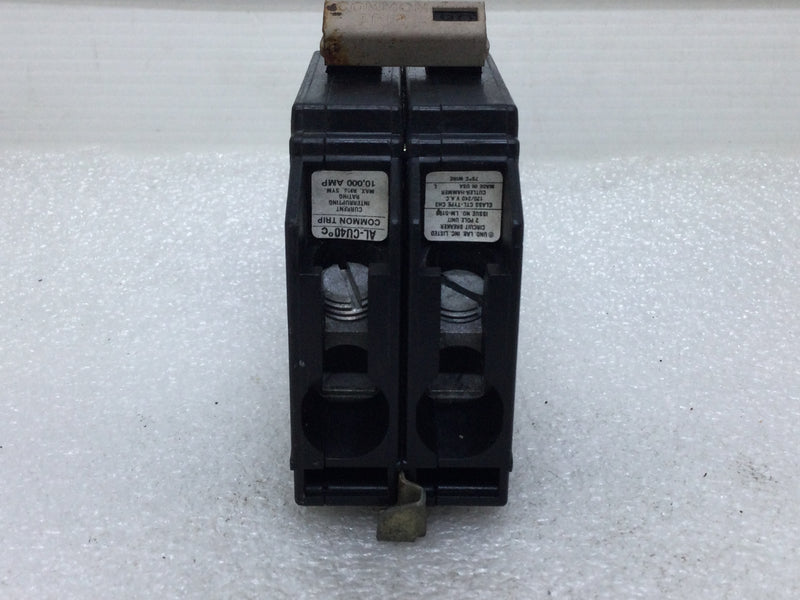 Cutler Hammer CH290 Circuit Breaker 2 Pole 90 Amp Type CH3 Metal Foot