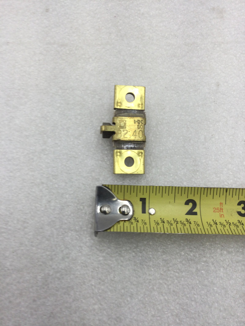 Square D B 2.40 Overload Relay Thermal Unit Heater Element