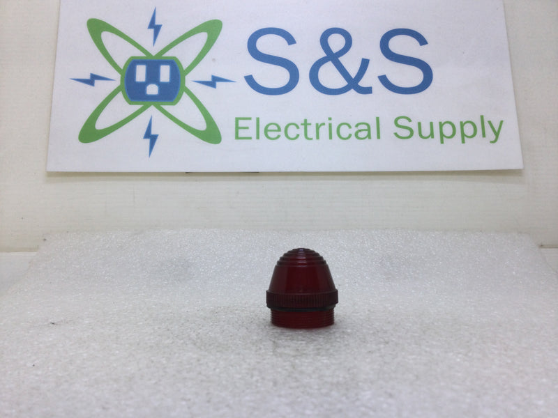 Red Plastic Pilot Light Lens 1" in Diameter