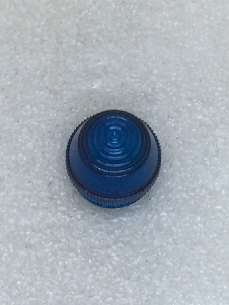 Blue Plastic Pilot Light Lens 1" in Diameter