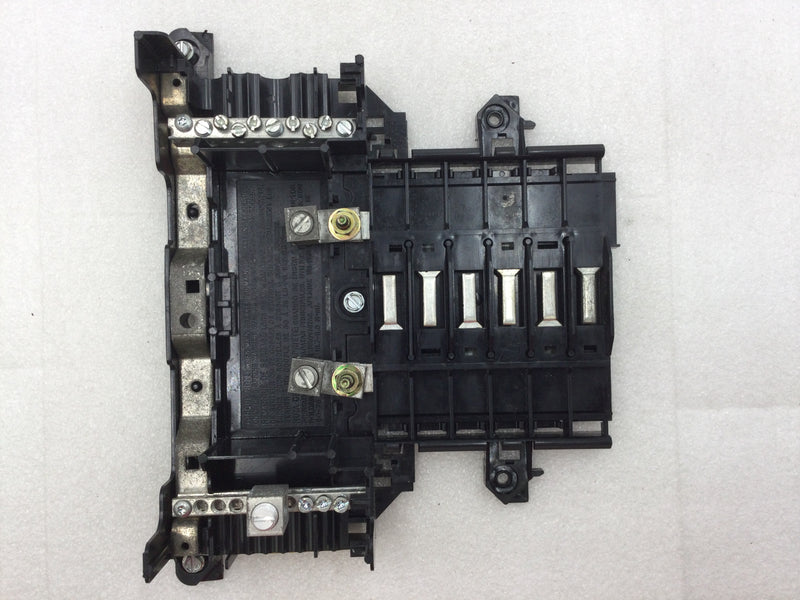 Square D QO112L125GRB 125 Amp 6 Space/12 Circuit 120/240 VAC Load Center Guts Only 10" X 8.5"