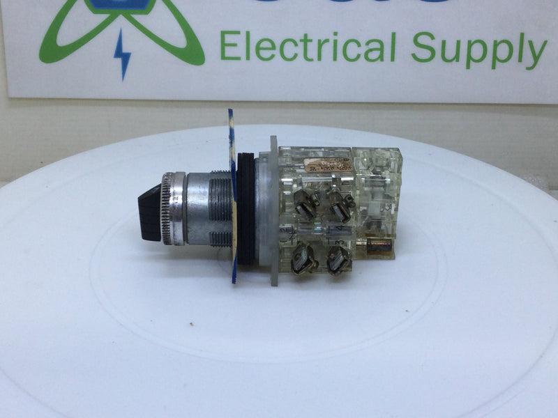 Schneider Electric 9001 KA-1 SERIES G Contact Block Assembly w/ Selector Switch