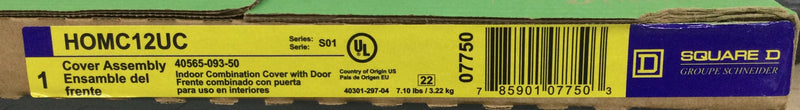 Square D HOM1224L125PGCVP Homeline 125 Amp 12-Space 24-Circuit Indoor Main Lug with Fully Plated Aluminum Buss