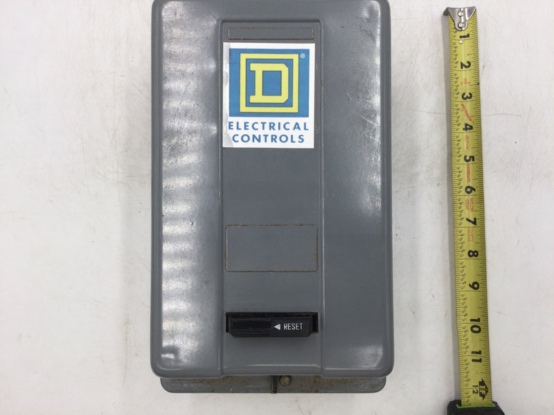 Square D 8536SAG11 Nema Size 00 Class 8536 Type S Series B Motor Starter Load Center