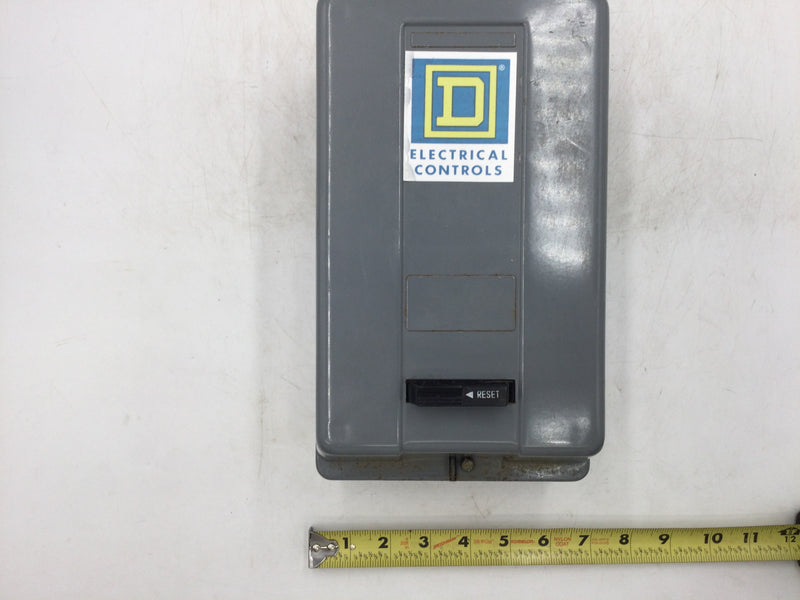 Square D 8536SAG11 Nema Size 00 Class 8536 Type S Series B Motor Starter Load Center