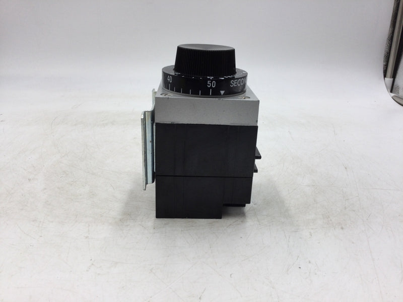 AGASTAT 7022AD Pneumatic Timing Relay 5-50 Sec. 120V 60Hz Ser. 87020711 Mounting Bracket Included