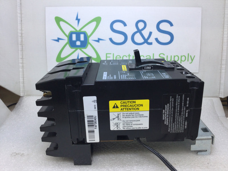 Square D FA360401021 40 Amp 3 Pole 600V I Line Circuit Breaker