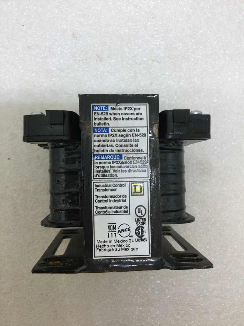 Square D 9070TF100D1 Single Phase 240/480V Input 120V Output 50/60Hz 30A 600V Max Control Transformer