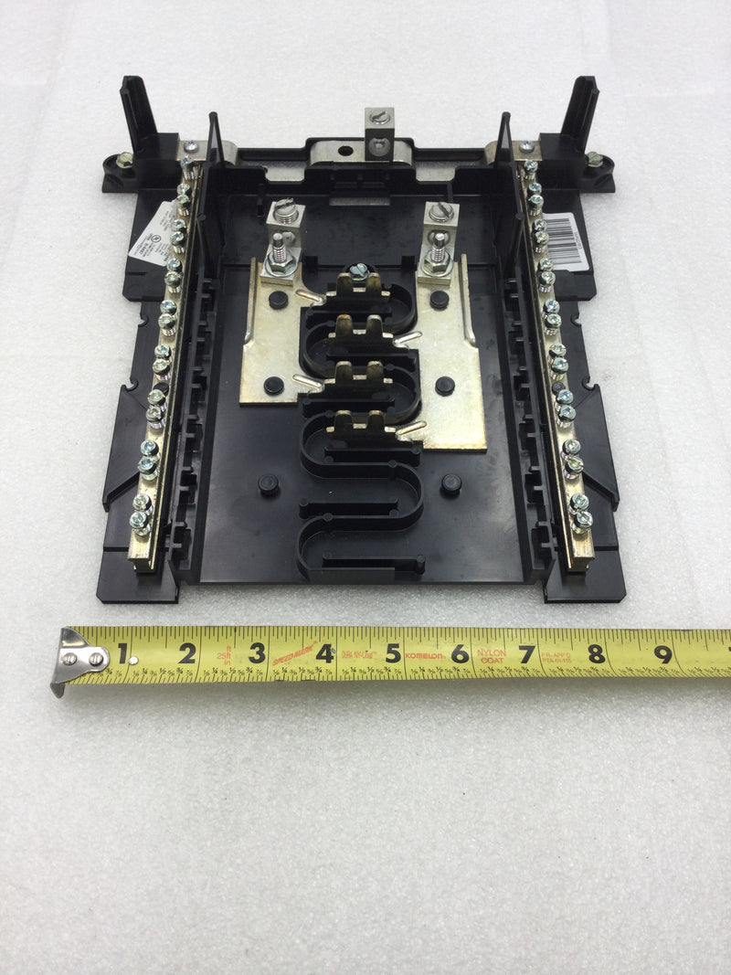 Square D/Homeline HOM816L125PRB 125 Amp 8 Space/16 Circuit 120/240 VAC Load Center Guts Only 9" X 10"