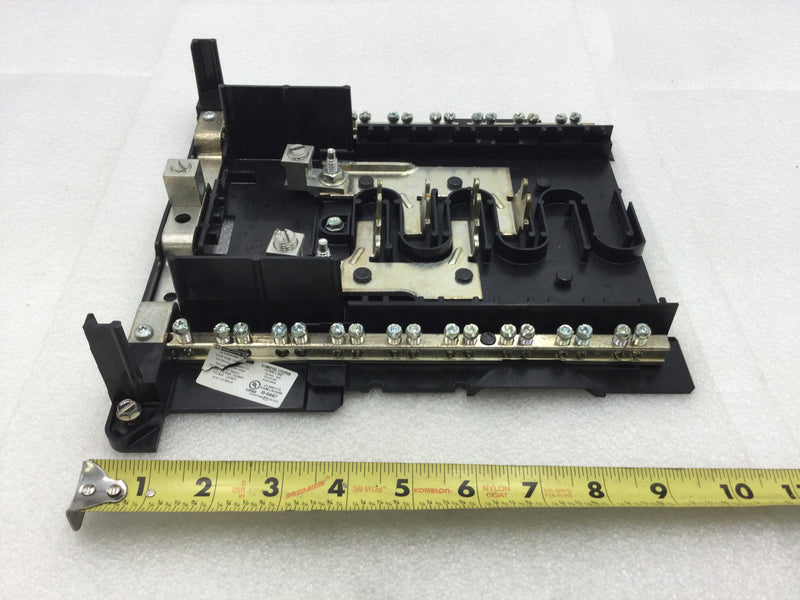 Square D/Homeline HOM816L125PRB 125 Amp 8 Space/16 Circuit 120/240 VAC Load Center Guts Only 9" X 10"