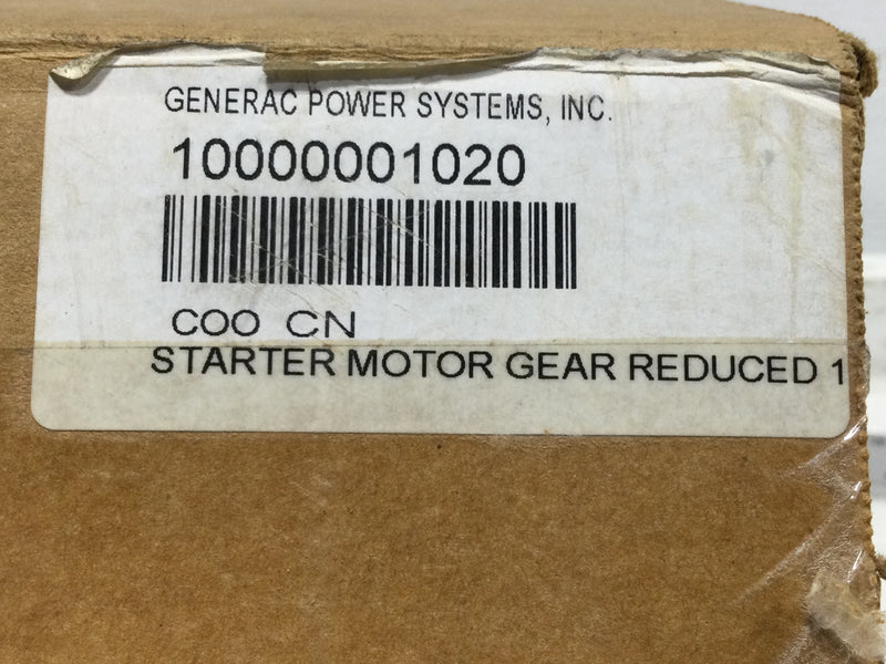 Generac 10000001020 Starter Motor Gear Reduced 1KW 12V