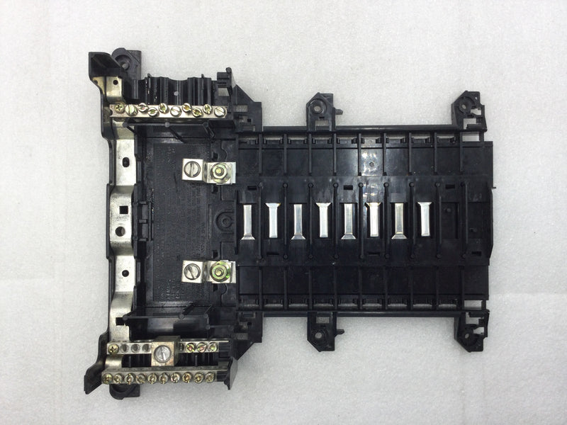 Square D QO116L125G 125 Amp 8 Space/16 Circuit 120/240 VAC Load Center Guts Only 9" X 11.5"